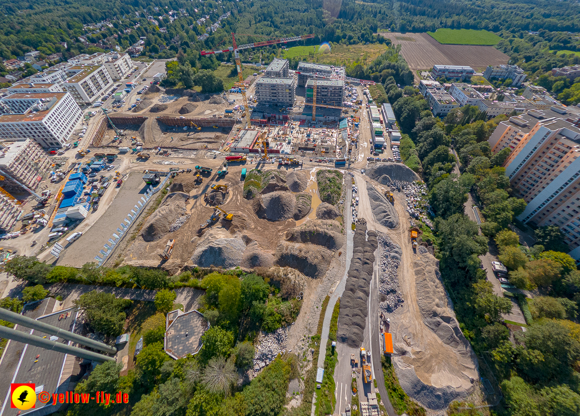 02.09.2023 - eine neue Baugrube auf dem Alexisquartier in Neuperlach